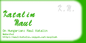 katalin maul business card
